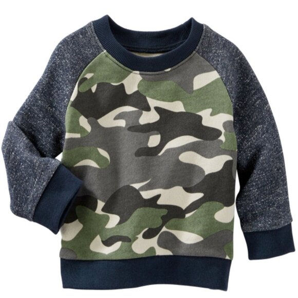 NWT Oshkosh Bgosh Cardigan Sweater for Toddler Baby Boys French Terry 12… - Picture 5 of 5